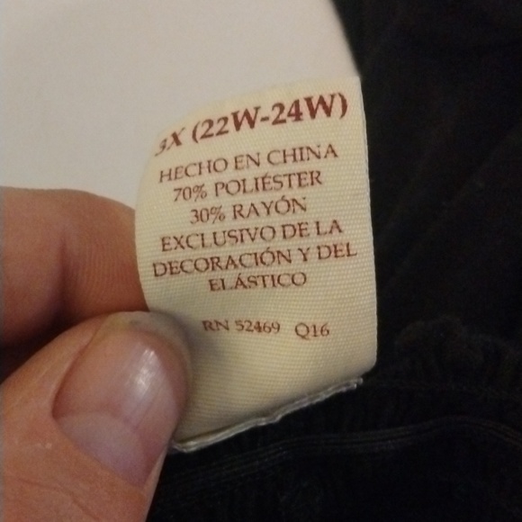 Faded Glory Black Shirt 3X - Picture 6 of 10